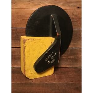 Early 20th Century Foundry Wood Factory Mold: Industrial Decor